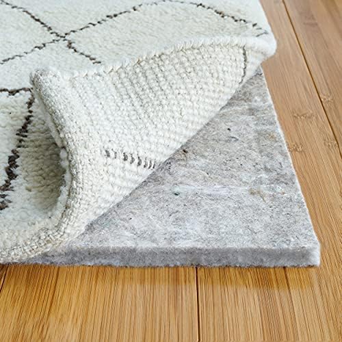 RUGPADUSA - Basics - 10'x14' - 1/2" Thick - 100% Felt - Protective Cushioning Rug Pad - Safe for All Floors and Finishes Including Hardwoods