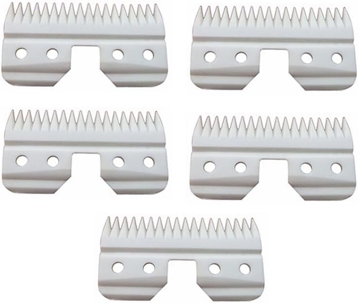 5pcs Ceramic Blades for Most Andis Oster Wahl AG A5 Hair Clippers Cutters Trimmer Beard Dog Grooming Blade Replacement
