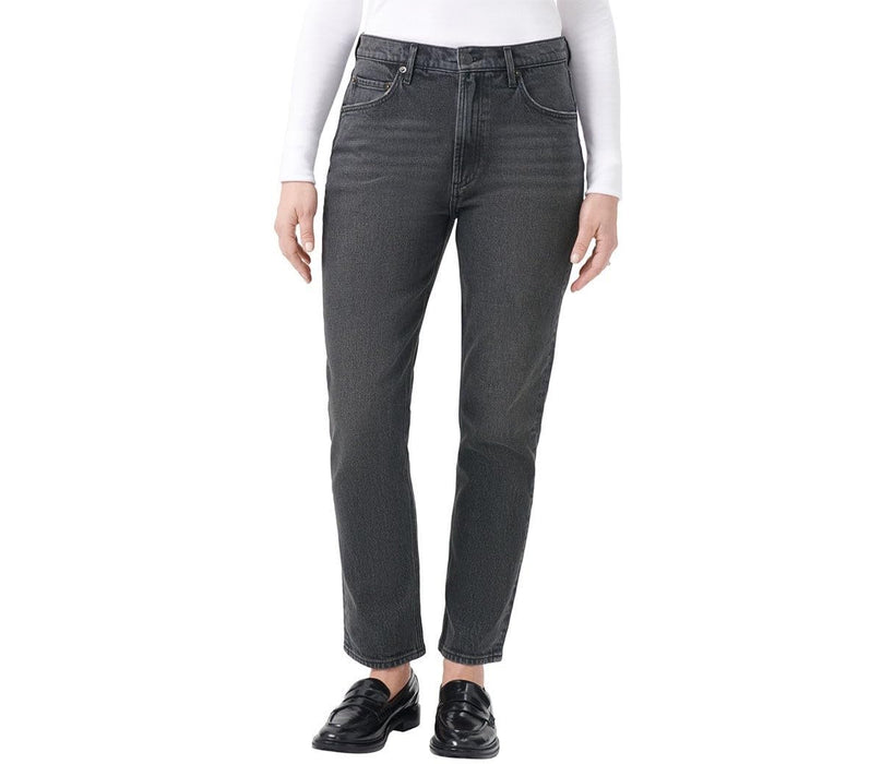 Kirkland Signature Women's High-Rise Straight Leg Jean (Black, 8x28)