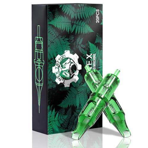 Ambition TREX Cartridges #12 Standard 9RM Disposable Tattoo Needles 9 Curved Magnum Medium Taper 1209RM 20Pcs for Rotary Tattoo Machine Supply