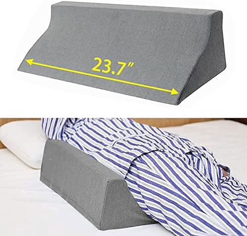 Fanwer Body Side Wedge Pillow for Sleeping 7.87 x 9.84 x 23.62 inch Bed Wedges Back Positioners Inclined Positioning Wedge for Adults for Recovery After Surgery Back Pain, Foot, Pregnancy Support