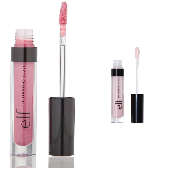 e.l.f. Lip Plumping Gloss, Mauve Lady 0.09 Fl Oz & Pink Paloma 0.09 Fl Oz Bundle