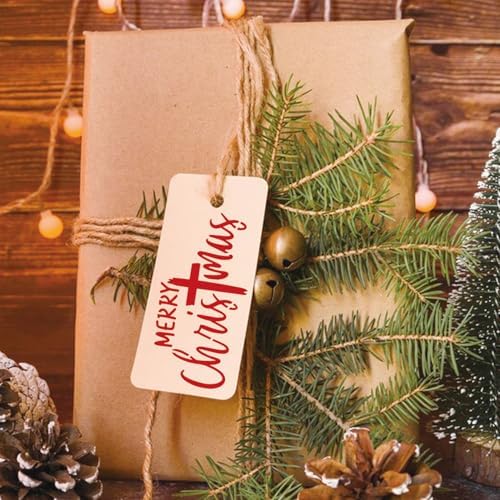 16pcs Merry Christmas Stencils for Card Making Reusable Drawing Believe Christmas Stencils for Painting on Wood Signs, Crafts, Wall Decorations