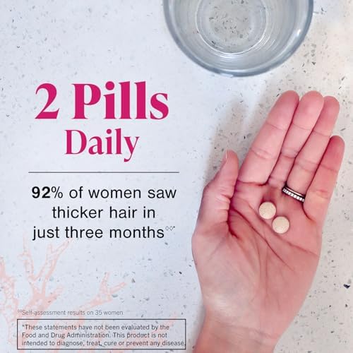 Viviscal Hair Growth Supplements for Women, Clinically Proven Hair Growth Product with Proprietary Collagen Complex, Results of Thicker, Fuller Hair Nourish Hair Loss, 180 Tablets - 3 Month Supply