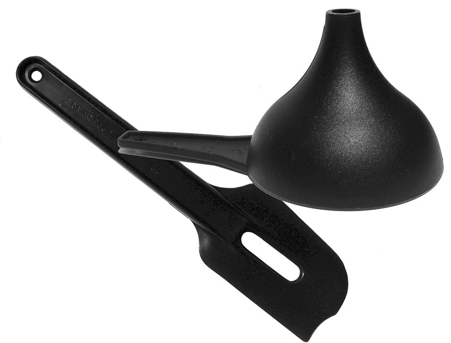 Tupperware Kitchen Gadgets Large Funnel and Paddle Scraper Black