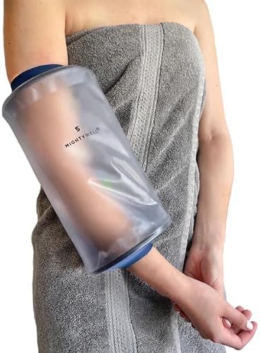 Mighty Well H2O Shield PICC Line Shower Cover, Reusable Waterproof PICC Line Covers | Ocean, Small/Medium