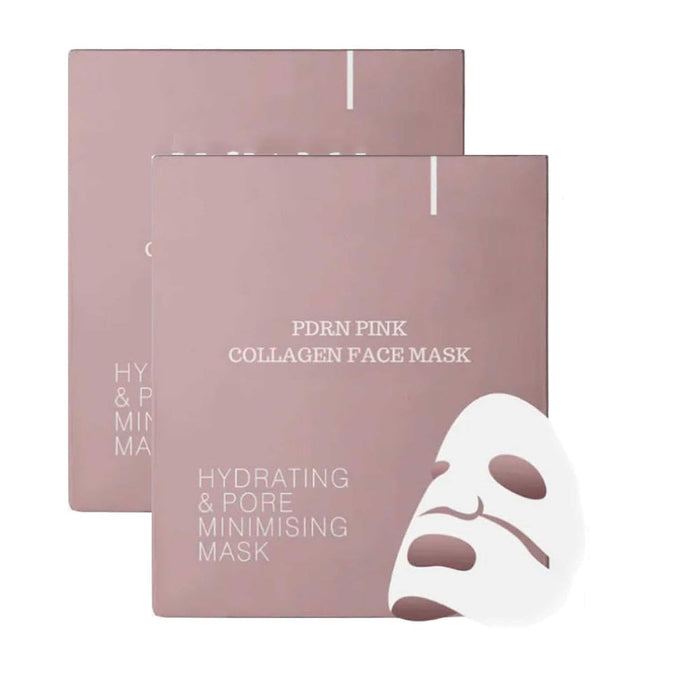 Pdrn Pink Collagen Gel Mask, YOUTH PDRN Pink Collagen Face Mask, Salmon Dna PDRN Pink Collagen Jelly Gel Mask, With Naturally Ingredients To Revitalize, Hydrate (2*Boxes)