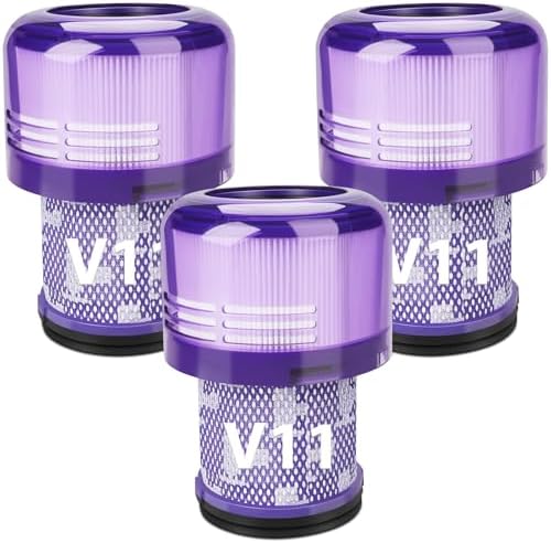 3 Pack Vacuum Filters Replacement for Dyson V11 Torque Drive V11 Animal V11 Complete V11 Extra V15 Detect V15s Detect Submarine Vacuums, Compare to Part 970013-02