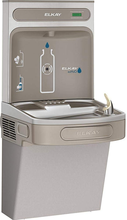 Elkay EZS8WSLK ezH2O Bottle Filling Station with Single ADA Cooler Non-Filtered Refrigerated Light Gray