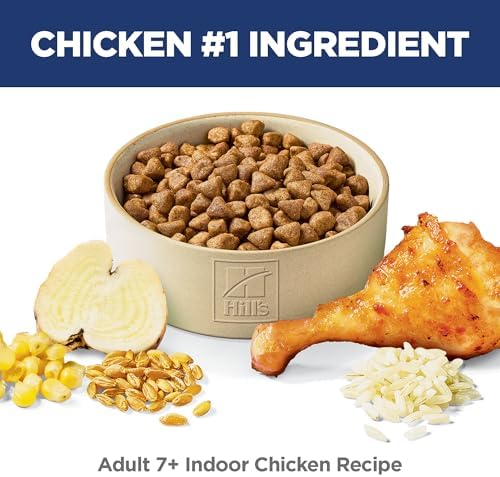 Hill's Science Diet Indoor, Senior Adult 7+, Easy Litter Box Cleanup, Dry Cat Food, Chicken Recipe, 3.5 lb Bag