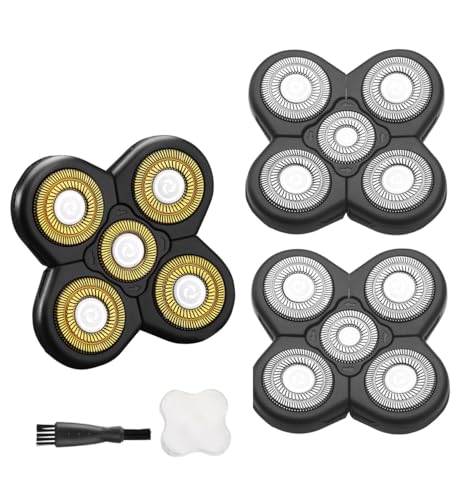 3PCS Universal 5 Blades for FREEBIRD FREEDOM GROOMING Head Shaver Replacement heads