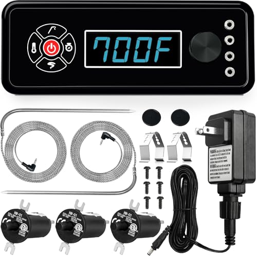 Control Panel for Masterbuilt Gravity Series 560 800 1050 Replacement Parts Power Adapter Cord Door Switch Digital Charcoal Grill Smoker Controller Board 9904190036 9904200043 9904200004 (Non-WiFi)