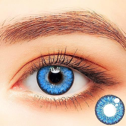 Colored Contact Tweezer Inserter Set for Party With Portable Lenses Remover Suction Stick Set Brilliant Blue