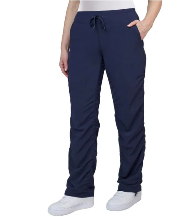 Kirkland Signature Women's Stretch Woven Active Pant (US, Alpha, Small, Regular, Regular, Night Navy (Blue))