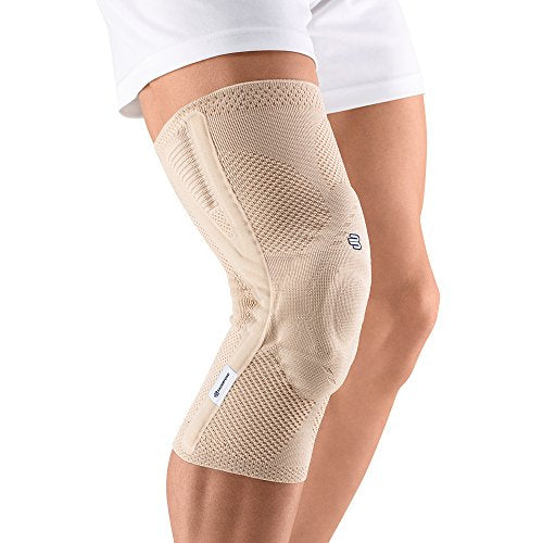 Bauerfeind - GenuTrain P3 - Patella Knee Support - for Misalignment of The Kneecap - Left Knee -Size 1 - Color Nature