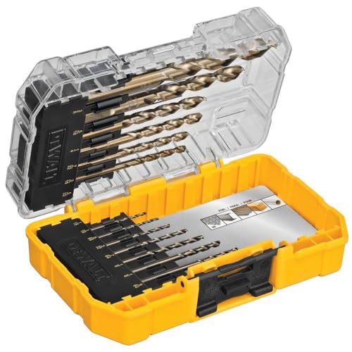 DEWALT Cobalt Alloy Steel Drill Bit Set with Pilot Point, 14-Piece (DWA1240)