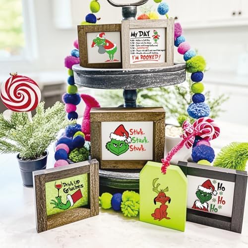 52 Pcs Christmas Face Stickers for Crafts Ornaments Small Vinyl Faces Eyes Pitcher Transparent Decals for Glass Drinking Cups Wood Decorations Balls Party Supplies (merry52)