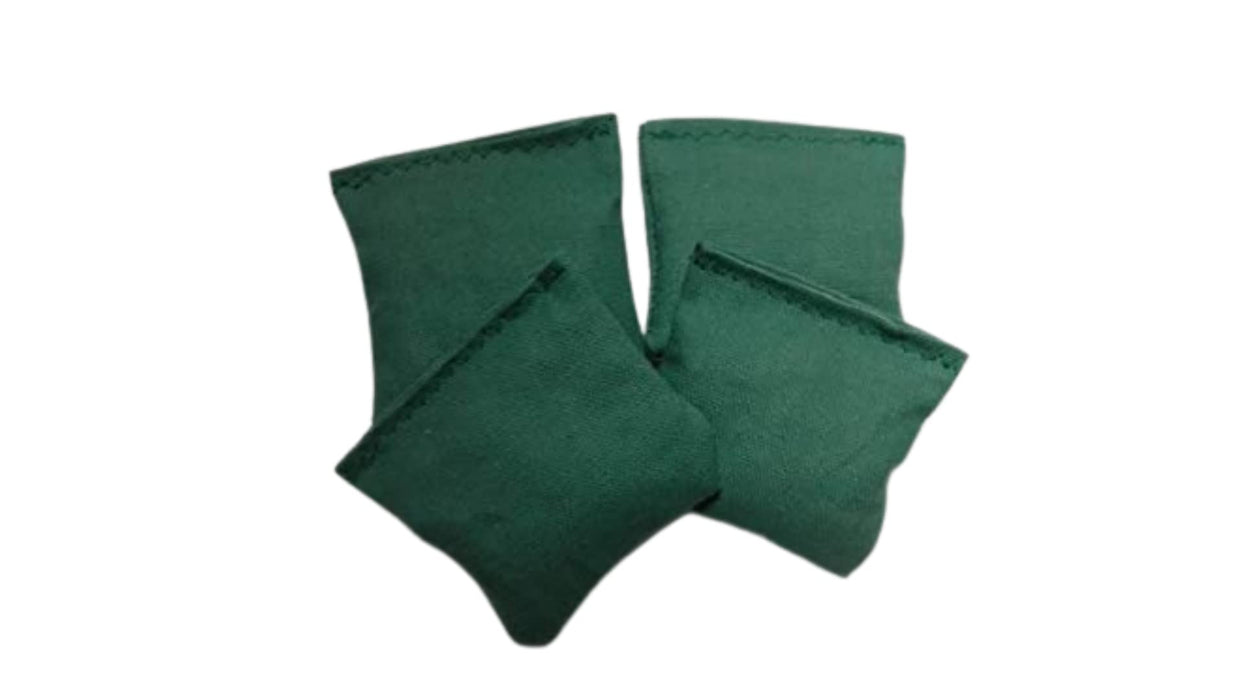3" Mini Cornhole Bags set of 4 Grass Green