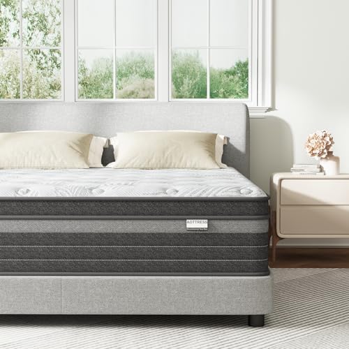 Full Mattress| 12 inch Full Size Mattress in a Box| Hybrid Design with CertiPUR-US Foam| Pressure Relief| Motion Isolation| 100 Nights Trial