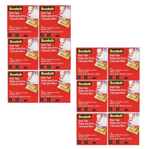 3M (845) Book Tape 845, 3 in x 15 yd [You are Purchasing The Min Order Quantity which is 12 Rolls]