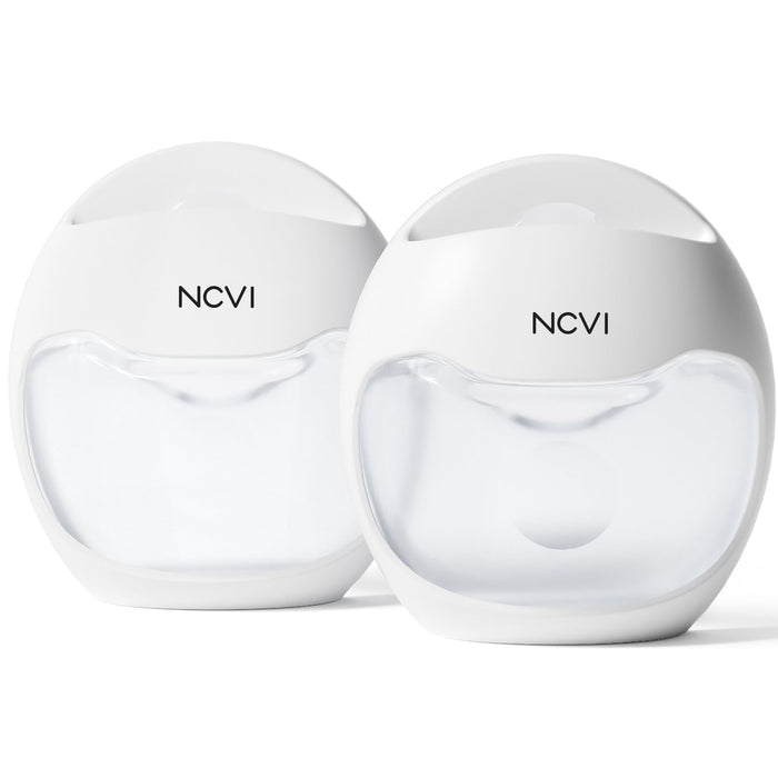 NCVI Silicone Breast Milk Collector Catcher, Let Down Manual Breastmilk Saver Collection Cup for Leaking Milk, Wearable Nursing Cups BPA Free, Invisible Slim Design for Regular Bra, 2.3oz/70mlx2 Count