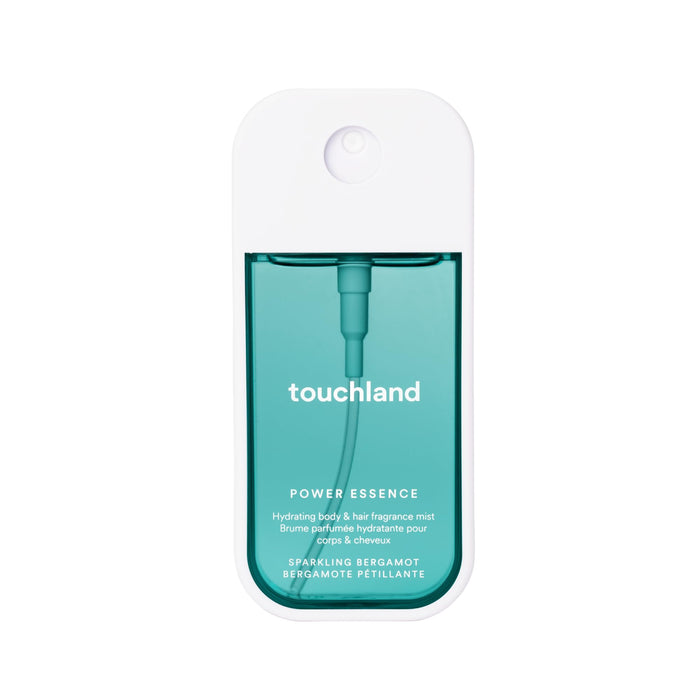 Touchland Hydrating Body & Hair Fragrance Mist, Sparkling Bergamot, 2 FL. OZ. Travel Size Body Spray
