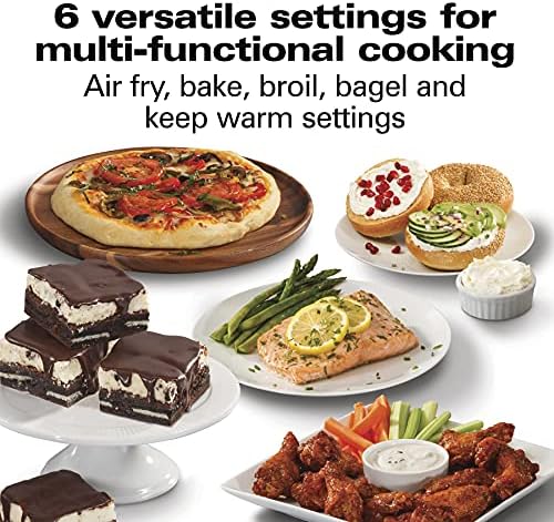Hamilton Beach Professional Sure-Crisp Digital Air Fryer Toaster Oven Combo with 6-in-1 Functionality, 1500 Watts, 10-inch Pizza / 4 Slice Capacity, Stainless Steel (31241)