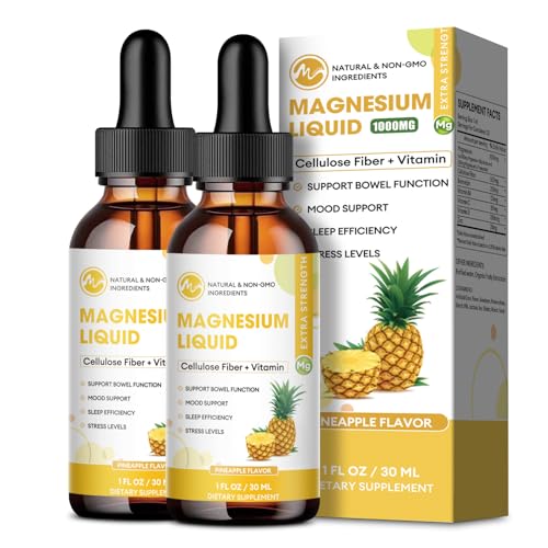 Liquid Magnesium Drops - 1000 mg with Pineapple FlavorGET 20% OFF STOREWIDE!