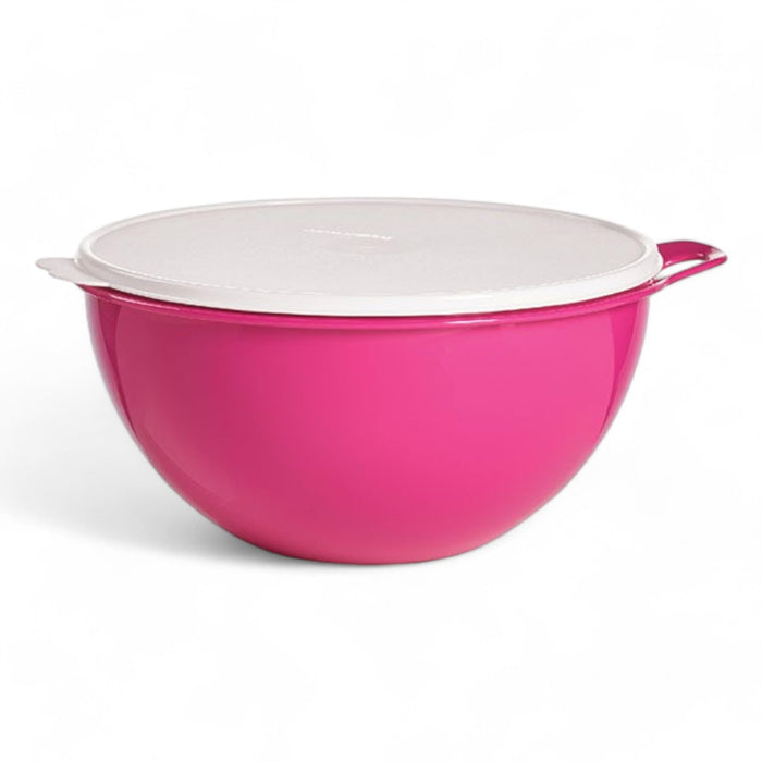 Tupperware Thatsa Bowl Mixing Bowl 32 Cups 7.8L Hot Pink with White Seal