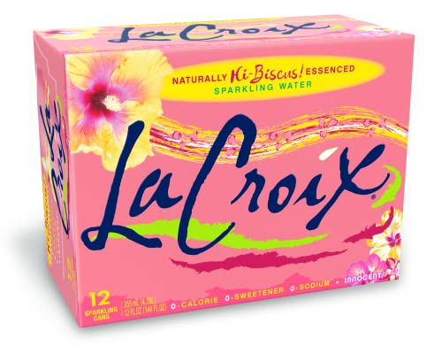 LaCroix Sparkling Water, Hi-Biscus!, 12 Fl Oz (pack of 12)