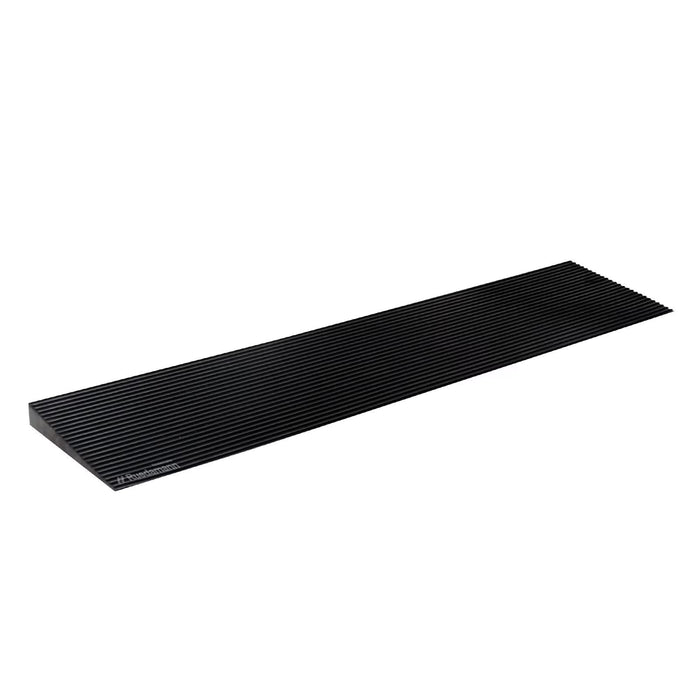 Ruedamann 1" Rise Threshold Ramp,1500 LBS Capacity, 35.4" Wide Natural Rubber Power Wheelchair Ramp, Cuttable for Doorways, Non-Slip Rubber Threshold Ramp for Doorways,Driveways, Bathroom