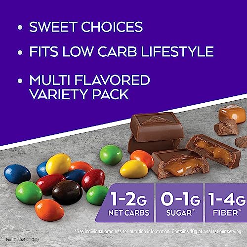 Atkins Endulge Chocolate Peanut Candies, Dessert Favorite, 0g Sugar, 20 Count