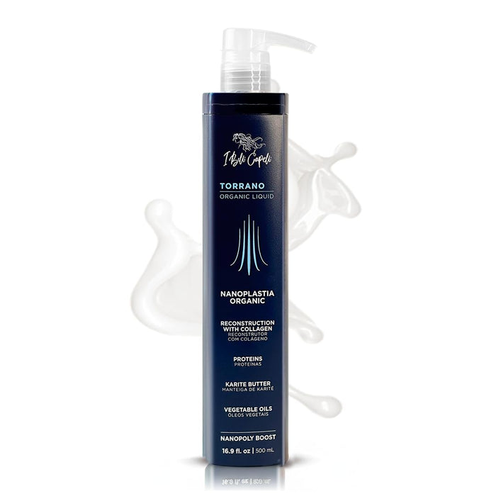 Torrano Liquid Nanoplastia Keratin Hair Treatment Straightening in 1 Step, Formaldehyde Free-Nanoplastia Para Alisar Cabello, Keratina Organica Sin Formol Para Alisar- Nano Keratin, 16.9Fl.oz (500ml)