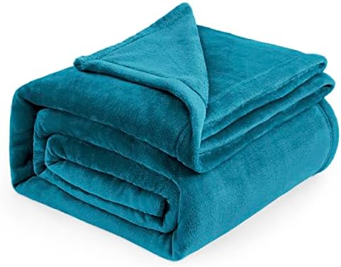 Bedsure Fleece Blankets King Size Teal - Bed Blanket Soft Lightweight Plush Cozy Fuzzy Luxury Microfiber, 108x90 inches