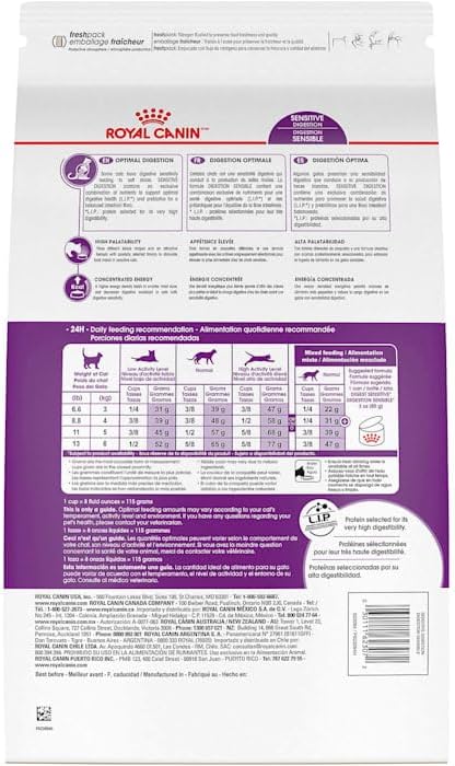 Royal Canin Feline Health Nutrition Sensitive Digestion Cat Food Dry Formula, Balanced Nutrition to Support Digestive Health, 7 lb Bag