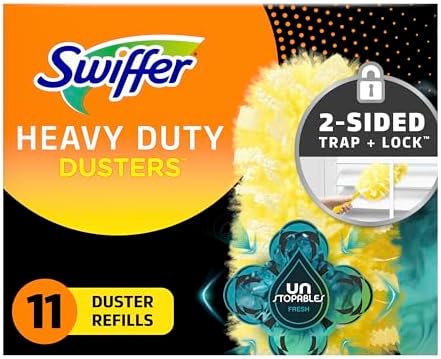 Swiffer Dusters Multi-Surface Heavy Duty Duster Refills, Unstopables Fresh Scent, 11 Count