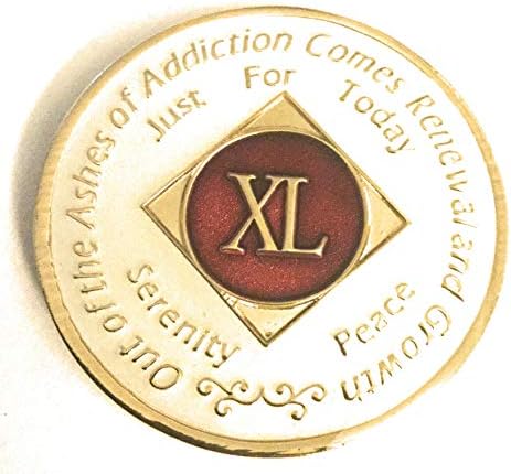 40 Year NA White & Red Medallion -Chip, Coin, Token