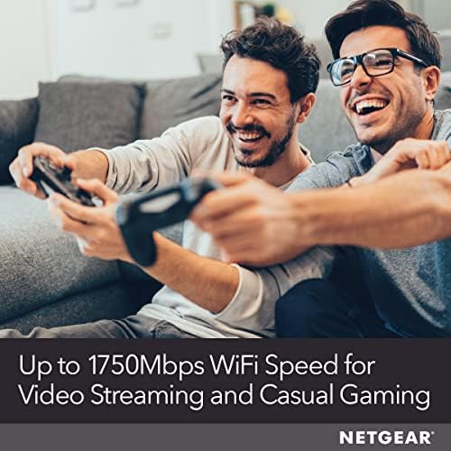 NETGEAR Cable Modem WiFi Router Combo C6300 | Compatible with Providers Xfinity by Comcast, Spectrum, Cox | Plans Up to 400Mbps | AC1750 WiFi Speed | DOCSIS 3.0.