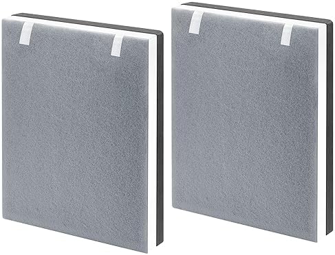 2 Pack Vital 100 True HEPA Replacement Filter Compatible with LEVOIT Vital 100 Air Purifier, H13 and High-Efficiency Activated Carbon Set, Part Number 100-RF