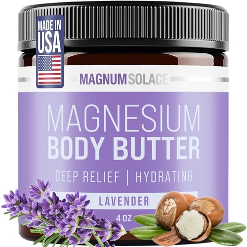 Magnesium Body Butter - Nighttime Magnesium Cream - Lightly Scented (Lavender)