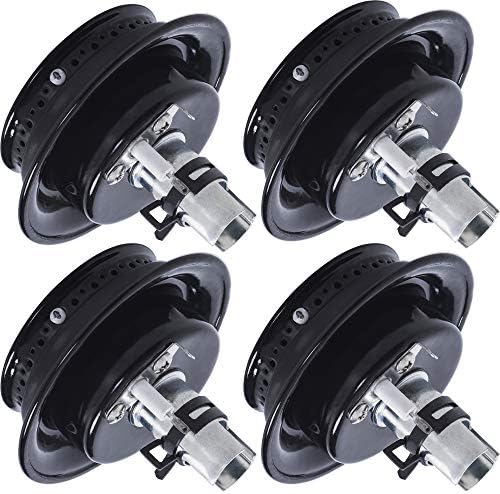 BlueStars 3412D024-09 Gas Range Sealed Burner Head & Igniter Assembly Replacement – Compatible with Magic Chef & Maytag Ranges - Replaces 12500050 3412D018-09 - Pack of 4