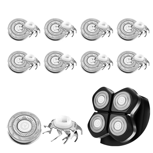 8 PCS Head Replacement Shaver Blades Compatible with Free Bird Flex Series Pro Electric Head Shaver