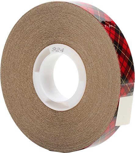 3M Scotch ATG Adhesive Transfer Tape 924 Clear, 0.50 in x 36 yd 2.0 mil (Pack of 1)