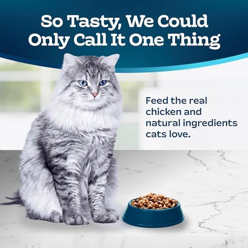 Blue Buffalo Tastefuls Weight & Hairball Control Natural Dry Food for Adult Cats, 3-lb. Bag