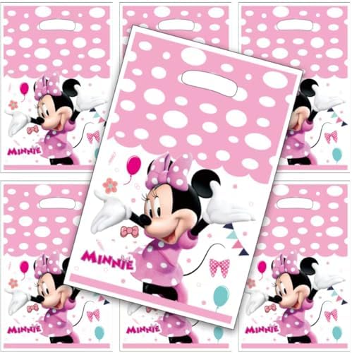 30PCS Minnie party gift bags, supplies, and decorations. Perfect for cartoon parties, ideal for kids, and great for family events, prizes, carnivals, and Christmas