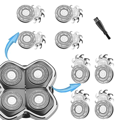 8 PCS Head Shaver replacement Blades for SKULL SHAVER Pitbull Carver PRO 4 Head Electric Razor Replacement head