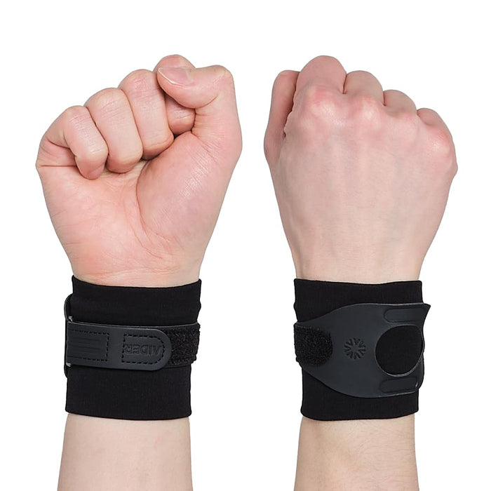 Aider Daily Grip Zero Wrist Brace for TFCC Tears. Support for Ulnar sided wrist pain, strain, Arthritis, Daily Life and Sports Activities, Tennis, Golf and Long computer work, working, driving, carrying items, etc. Developed by Physical Therapist - Free S