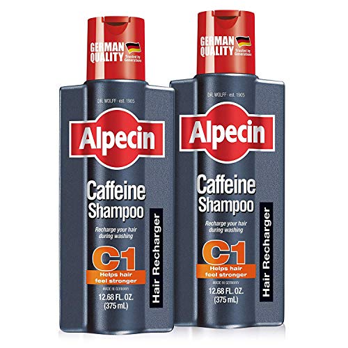 Alpecin C1 Caffeine Shampoo 12.68 fl oz (Pack of 2) I Hair Performance Enhancer I Promotes Natural Hair Growth and Thickness I Energizes Scalp
