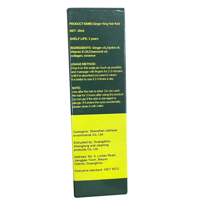 Ginger Hair Growth Germinal Oil, Regrow 7 Days Ginger Germinal Serum for Nourishing Hair Roots, 30ML(1pc), 1 Fl Oz (Pack of 1)