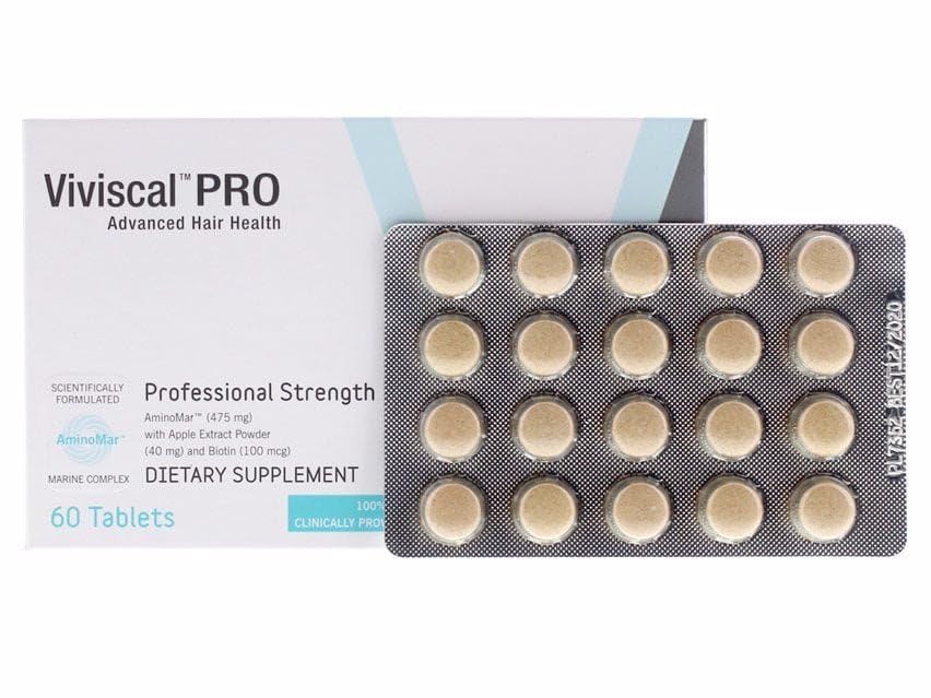 Pro Hair Growth Supplement I Advanced Professional Strength Hair Growth Dietary Supplement (Supplement, 1-Month (60 tablets)), Blue